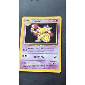 Pokemon Card Base Set Kadabra NO. 064 Shadowless